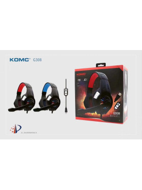 Komc G321 Over Ear Gaming Headset με σύνδεση USB Μπλε