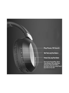 L960 Ασύρματα Bluetooth Over Ear Ακουστικά Μαύρα