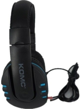 Komc K4 Over Ear Gaming Headset με σύνδεση 3.5mm Black/Blue