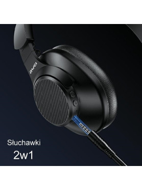 Awei A997 Pro Ασύρματα / Ενσύρματα Over Ear Ακουστικά με 15 ώρες Λειτουργίας και Quick Charge Μαύρα
