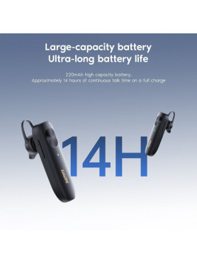 Remax RB-T01 In-ear Bluetooth Handsfree Ακουστικό Μαύρο