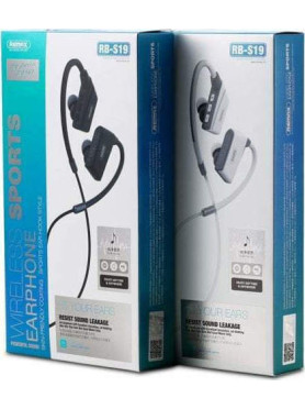 Remax RB-S19 In-ear Bluetooth Handsfree Ακουστικά με Αντοχή στον Ιδρώτα Μαύρα