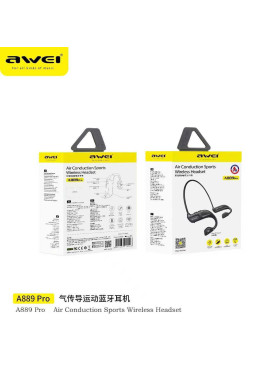 Awei A889 Pro Bone Conduction Bluetooth Handsfree Ακουστικά Μαύρα