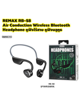 Remax RB-S8 Open Ear Bluetooth Handsfree Ακουστικά με Αντοχή στον Ιδρώτα Μαύρα