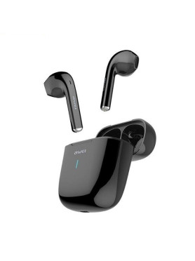 Awei T26 Earbud Bluetooth Handsfree Ακουστικά με Θήκη Φόρτισης Μαύρα