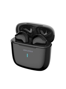 Awei T26 Earbud Bluetooth Handsfree Ακουστικά με Θήκη Φόρτισης Μαύρα