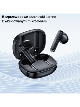 Awei T66 In-ear Bluetooth Handsfree Ακουστικά με Αντοχή στον Ιδρώτα και Θήκη Φόρτισης Μαύρα