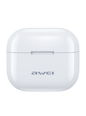 Awei T1 Pro In-ear Bluetooth Handsfree Ακουστικά με Αντοχή στον Ιδρώτα και Θήκη Φόρτισης Λευκά