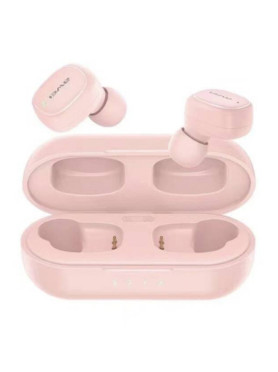 Awei T13 Pro In-ear Bluetooth Handsfree Ακουστικά με Αντοχή στον Ιδρώτα και Θήκη Φόρτισης Ροζ