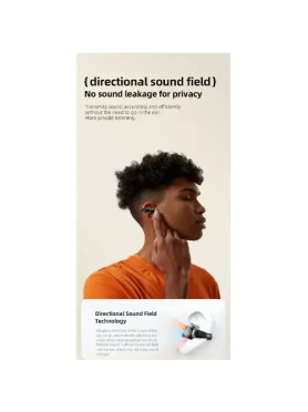 Awei TZ7 Open Ear Bluetooth Handsfree Ακουστικά με Αντοχή στον Ιδρώτα και Θήκη Φόρτισης Μπεζ