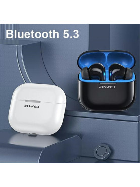 Awei T1 Pro In-ear Bluetooth Handsfree Ακουστικά με Αντοχή στον Ιδρώτα και Θήκη Φόρτισης Μαύρα