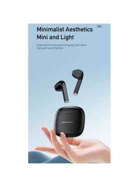 Awei T26 Pro In-ear Bluetooth Handsfree Ακουστικά με Θήκη Φόρτισης Μαύρα