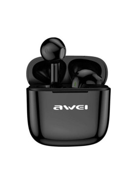 Awei T26 Pro In-ear Bluetooth Handsfree Ακουστικά με Θήκη Φόρτισης Μαύρα