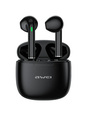 Awei T26 Pro In-ear Bluetooth Handsfree Ακουστικά με Θήκη Φόρτισης Μαύρα