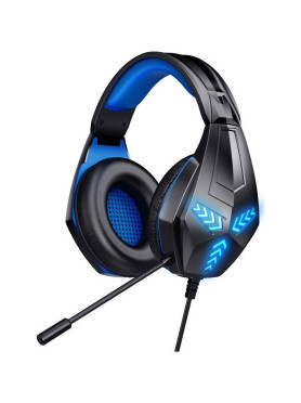 Komc Over Ear Gaming Headset με σύνδεση 3.5mm Μπλε