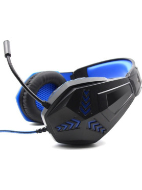 Komc Over Ear Gaming Headset με σύνδεση 3.5mm Μπλε