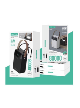 Sovo PD122 Power Bank 80000mAh 22.5W Μαύρο