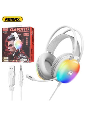 Remax RM-706 Over Ear Gaming Headset με σύνδεση 3.5mm / USB Λευκό