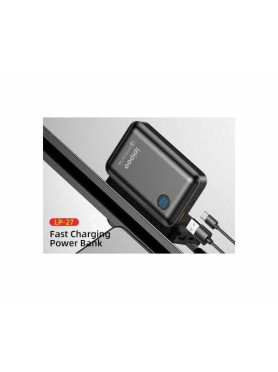 Ipipoo LP-27 Power Bank 10000mAh 18W με 2 Θύρες USB-A Μαύρο