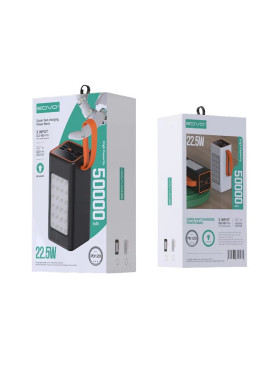 Sovo PD120 Power Bank 50000mAh 22.5W με 4 Θύρες USB-A και Θύρα USB-C Μαύρο