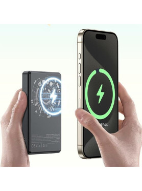 Awei P33K Power Bank 10000mAh με Θύρα USB-A και Θύρα USB-C Μαύρο