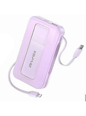 Awei PA-1 Power Bank 10000mAh 22.5W Μωβ