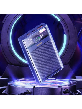 Remax RPP-551 Power Bank 10000mAh με Θύρα USB-A και Θύρα USB-C Power Delivery Μπλε