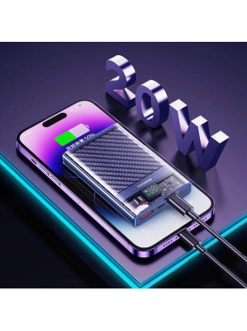 Remax RPP-551 Power Bank 10000mAh με Θύρα USB-A και Θύρα USB-C Power Delivery Μπλε