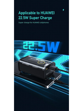 Awei P165K Power Bank 10000mAh 22.5W με Θύρα USB-A και Θύρα USB-C Power Delivery Μαύρο