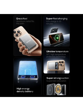 Awei PA-31 MagSafe Power Bank 10000mAh 5W Γκρι