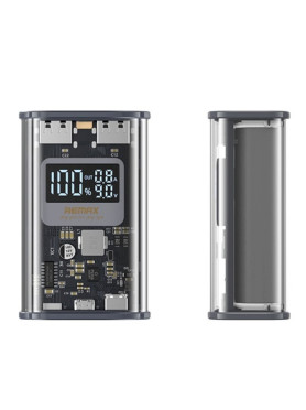 Remax RPP-570 Power Bank 10000mAh 22.5W με 2 Θύρες USB-A και Θύρα USB-C Power Delivery Γκρι