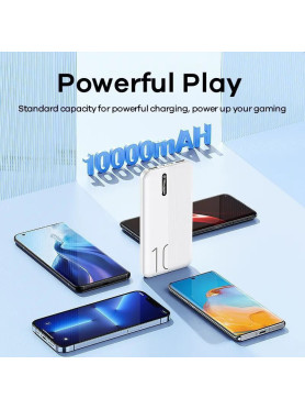 Remax RPP-295 Power Bank 10000mAh με 2 Θύρες USB-A και Θύρα USB-C Λευκό