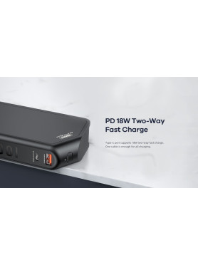 Remax RPP-172 Power Bank 10000mAh 22.5W με Θύρα USB-A και Θύρα USB-C Μαύρο