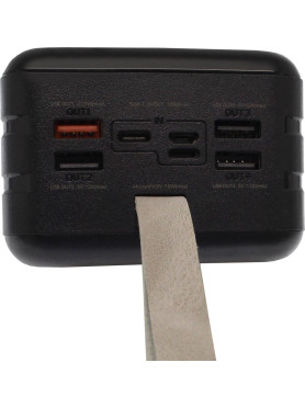 Remax RPP-173 Power Bank 60000mAh 22.5W με 4 Θύρες USB-A και Θύρα USB-C Μαύρο