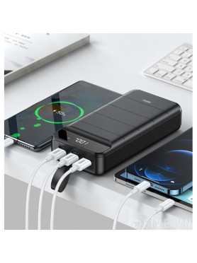 Remax RPP-184 Power Bank 40000mAh με 3 Θύρες USB-A Μαύρο