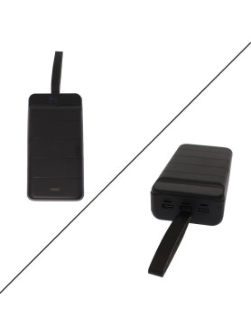Remax RPP-184 Power Bank 40000mAh με 3 Θύρες USB-A Μαύρο