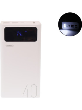 Remax RPP-113 Power Bank 40000mAh με 4 Θύρες USB-A Λευκό