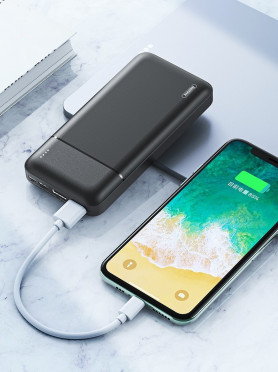 Remax RPP-166 Power Bank 20000mAh με 2 Θύρες USB-A Μαύρο