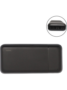 Remax RPP-166 Power Bank 20000mAh με 2 Θύρες USB-A Μαύρο