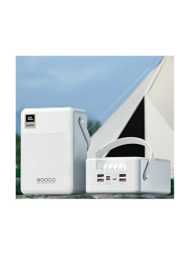 WK WP-78 Power Bank 80000mAh 22.5W με 4 Θύρες USB-A και 2 Θύρες USB-C Λευκό