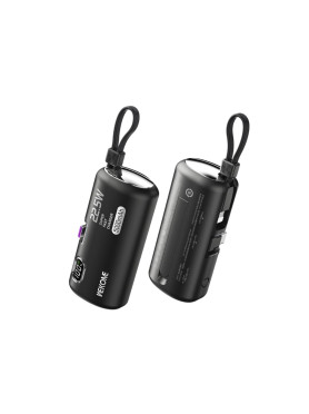 WK WP-19 Power Bank 5000mAh 22.5W με 2 Θύρες USB-C Μαύρο