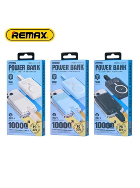Remax MCP-1 Power Bank 10000mAh 30W με Θύρα USB-A και 2 Θύρες USB-C Power Delivery Μαύρο