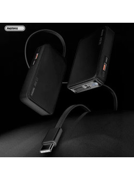 Remax FCP-25 Power Bank 10000mAh με Θύρα USB-A και Θύρα USB-C Power Delivery Μαύρο