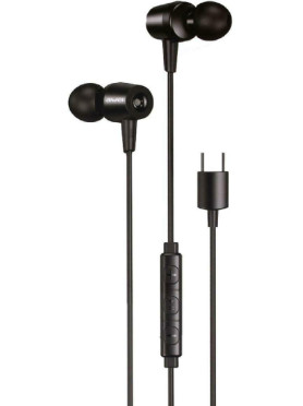 Awei TC-1 Type-C In-ear Handsfree με Βύσμα USB-C Μαύρο