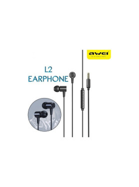 Awei L2 In-ear Handsfree με Βύσμα 3.5mm Μαύρο