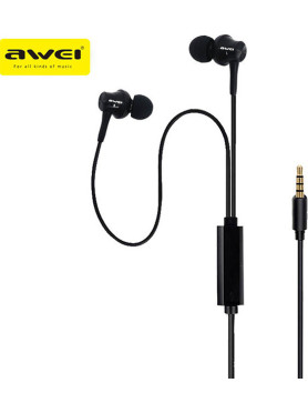 Awei PC-1 In-ear Handsfree με Βύσμα 3.5mm Μαύρο