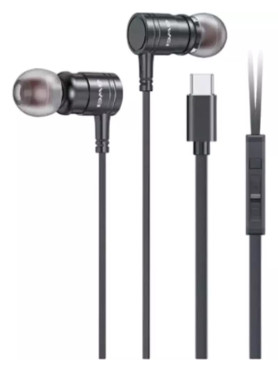 Awei PC-12T In-ear Handsfree Ακουστικά με Βύσμα USB-C Μαύρο
