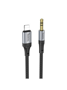 Hoco UPA26 3.5mm to Lightning Cable Μαύρο 1m (UPA26)