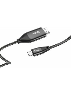 Hoco Cable HDMI male - USB-C male 2m Γκρι Κωδικός: UA16