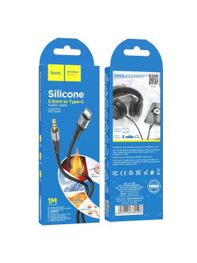 Hoco UPA22 USB 2.0 Cable USB-C male - 3.5mm Μαύρο 1m